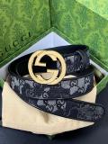 Gucci Retro Camouflage Double G Canvas Belt 40MM