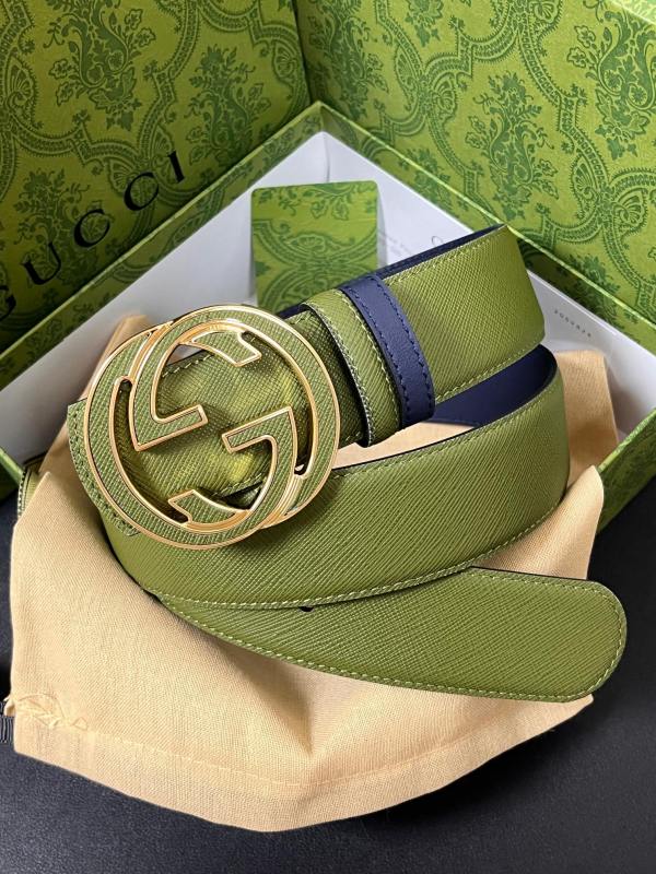 Gucci Fashion Versatile Interlocking Double G Belt 40MM