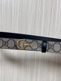 Gucci Fashion Versatile Double Sided Leather Belt 30MM