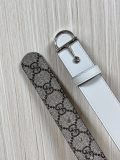 Gucci Fashion Versatile Double sided Leather Belt 30MM