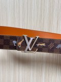 Louis Vuitton Fashion Fun Animal Casual Versatile Double Sided Belt 40 x 85 MM