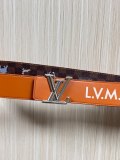 Louis Vuitton Fashion Fun Animal Casual Versatile Double Sided Belt 40 x 85 MM