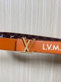 Louis Vuitton Fashion Fun Animal Casual Versatile Double Sided Belt 40 x 85 MM