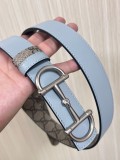 Gucci Fashion Casual Versatile Double Sided Belt 30MM