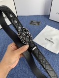 Chanel Classic Double C Casual Versatile Sheepskin Belt 30MM