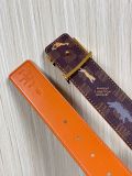 Louis Vuitton Fashion Fun Animal Casual Versatile Double Sided Belt 40 x 85 MM