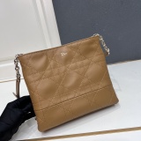 Dior Classic Checkered Leather Crossbody Bag Shoulder Bag Size: 25 x 21 x 6.5CM