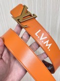 Louis Vuitton Fashion Fun Animal Casual Versatile Double Sided Belt 40 x 85 MM