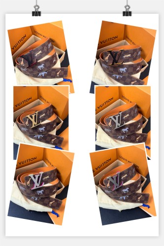 Louis Vuitton Fashion Fun Animal Casual Versatile Double Sided Belt 40 x 85 MM