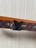 Louis Vuitton Fashion Fun Animal Casual Versatile Double Sided Belt 40 x 85 MM