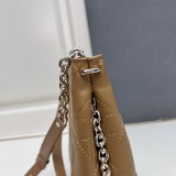 Dior Classic Checkered Leather Crossbody Bag Shoulder Bag Size: 21 x 18 x 6.5CM