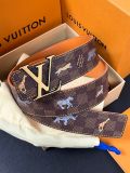 Louis Vuitton Fashion Fun Animal Casual Versatile Double Sided Belt 40 x 85 MM