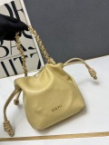 Loewe Fashion Mini Versatile Cloud Bag Sheepskin Handbag Crossbody Bag Size: 14 x 16 x 5 CM