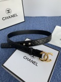 Chanel Classic Double C Casual Versatile Sheepskin Belt 30MM