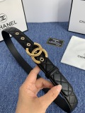 Chanel Classic Double C Casual Versatile Sheepskin Belt 30MM