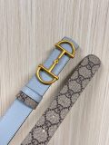 Gucci Fashion Casual Versatile Double Sided Belt 30MM