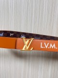 Louis Vuitton Fashion Fun Animal Casual Versatile Double Sided Belt 40 x 85 MM