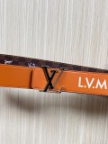 Louis Vuitton Fashion Fun Animal Casual Versatile Double Sided Belt 40 x 85 MM