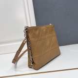 Dior Classic Checkered Leather Crossbody Bag Shoulder Bag Size: 25 x 21 x 6.5CM