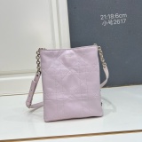 Dior Classic Checkered Leather Crossbody Bag Shoulder Bag Size: 21 x 18 x 6.5CM