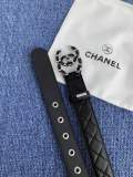 Chanel Classic Double C Casual Versatile Sheepskin Belt 30MM
