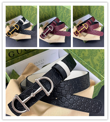 Gucci Fashion Casual Versatile Double Sided Belt 30MM