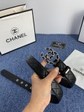 Chanel Classic Double C Casual Versatile Sheepskin Belt 30MM