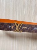 Louis Vuitton Fashion Fun Animal Casual Versatile Double Sided Belt 40 x 85 MM