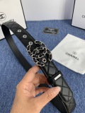 Chanel Classic Double C Casual Versatile Sheepskin Belt 30MM