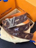 Louis Vuitton Fashion Fun Animal Casual Versatile Double Sided Belt 40 x 85 MM