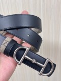 Gucci Fashion Casual Versatile Double Sided Belt 30MM