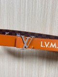 Louis Vuitton Fashion Fun Animal Casual Versatile Double Sided Belt 40 x 85 MM