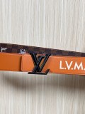 Louis Vuitton Fashion Fun Animal Casual Versatile Double Sided Belt 40 x 85 MM