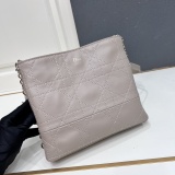 Dior Classic Checkered Leather Crossbody Bag Shoulder Bag Size: 25 x 21 x 6.5CM