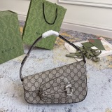 Gucci Fashion Versatile Asymmetric Flip Underarm Bag Handbag Size: 26.5 x 17 x 8 CM
