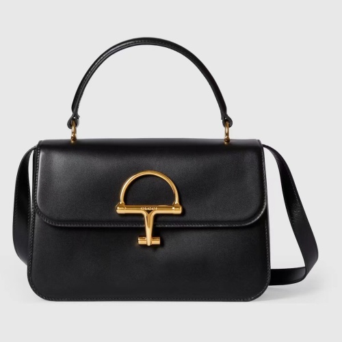 Gucci Fashion Horseneck Buckle Handbag Crossbody Bag Size: 25.5 x 16 x 9 CM