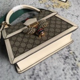 Gucci Fashion Bee Canvas Collar Crossbody Bag Handbag Size: 25.5 x 17.5 x 13 CM
