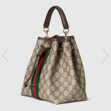 Gucci Classic Full GG Bucket Bag Shoulder Bag Handbag Size: 22 x 21.5 x 13 CM