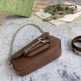 Gucci Fashion Mini Asymmetric Flip Chain Underarm Bag Handbag Size: 19.5 x 12.5 x 6 CM