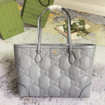 Gucci New Embroidered Logo Tote Bag Single Shoulder Tote Bag Size: 38x28x14CM