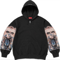Supreme Couple High Street Versatile Washed Zipper Hoodie Jacket