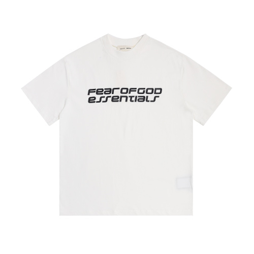 Fear of God Classic Logo Printed Round Neck Short Sleeve Unisex Casual Loose T-shirt