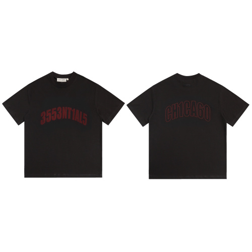 Fear of God Fashion Arc Printed Round Neck Short Sleeve Unisex Casual Loose T-shirt