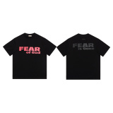 Fear of God Classic Logo Printed Short Sleeve Unisex Loose Casual T-shirt