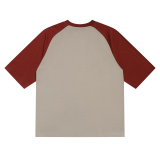 Fear of God Fashion Color Blocked Round Neck Short Sleeve Unisex Casual Loose T-shirt