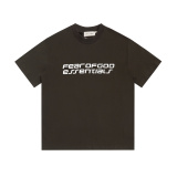 Fear of God Classic Logo Printed Round Neck Short Sleeve Unisex Casual Loose T-shirt