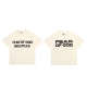 Fear of God Classic Logo Printed Short Sleeve Unisex Casual Loose T-shirt