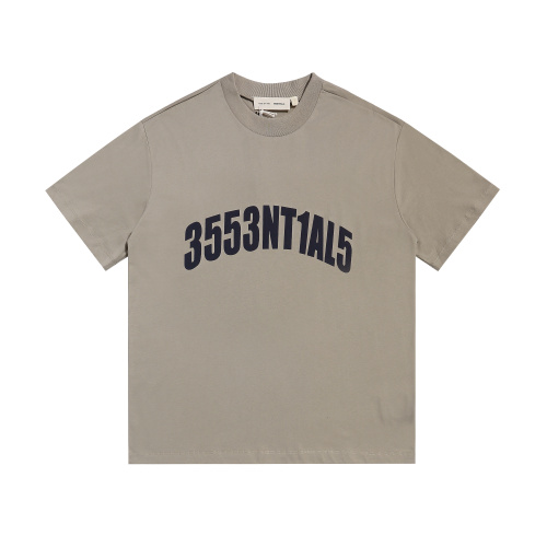 Fear of God Fashion Arc Printed Round Neck Short Sleeve Unisex Casual Loose T-shirt
