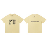 Fear of God Classic Logo Printed Short Sleeve Unisex Casual Loose T-shirt