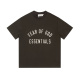 Fear of God Classic Logo Printed Short Sleeve Unisex Casual Loose T-shirt